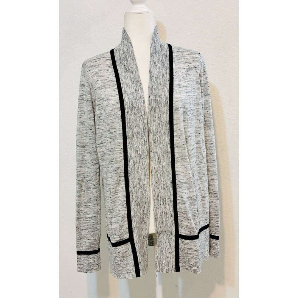 Lou & Grey Size S Marled Linen/Cotton Blend Cardigan Closet Staple Timeless